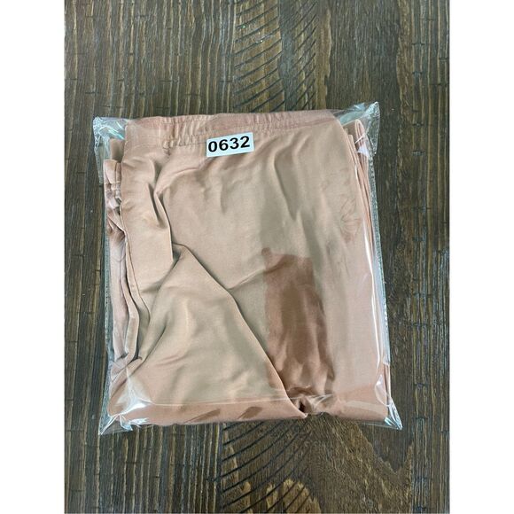 PINK Track Pants Women L Tan Side Stripe Lounge Athleisure Wide Leg Casual - Picture 13 of 13